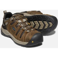 Keen Utility Men's Flint II Steel Toe WP Work Shoe - Brown - 1023236 -Boot Shop 1023236 PPS PDP