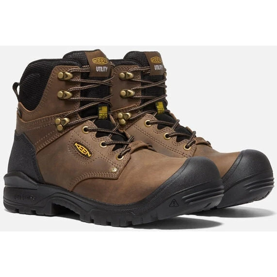 KEEN Utility Men's Independence 6" WP Carbon FT Work Boot - Brown- 1026487 3 KEEN Utility Men's Independence 6" WP Carbon FT Work Boot - Brown- 1026487