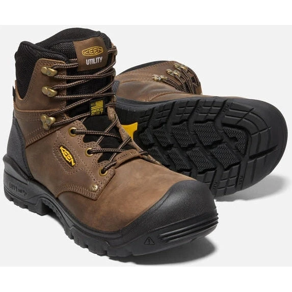KEEN Utility Men's Independence 6" WP Carbon FT Work Boot - Brown- 1026487 6 KEEN Utility Men's Independence 6" WP Carbon FT Work Boot - Brown- 1026487 - Image 4