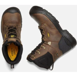 KEEN Utility Men's Independence 8" WP Carbon FT Work Boot - Black - 1026488 -Boot Shop 1026488 PLD PDP