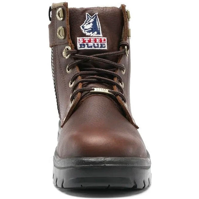 Steel Blue Men's Argyle 6" WP Soft Toe Side Zip Work Boot - Oak - 810951 8 Steel Blue Men's Argyle 6" WP Soft Toe Side Zip Work Boot - Oak - 810951 - Image 6