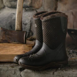 Lacrosse Women's Alpha Cozy 10" Soft Toe WP Rubber Boot - Brown - 656111 -Boot Shop 656111 alt2