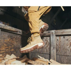 CAT Men's Invader Hi Steel Toe Slip Resist Work Boot -Mushroom- P91596 -Boot Shop AW22 Lifestyle Images 0002 Invader Hi