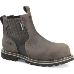 Carolina Men's I-Beam 6" Comp Toe WP PR Pull-On Work Boot Gray- CA7541