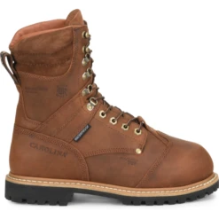 Carolina Men's Metpro Crazy Hardrock 8" Comp Toe WP Work Boot -Brown- CA7921