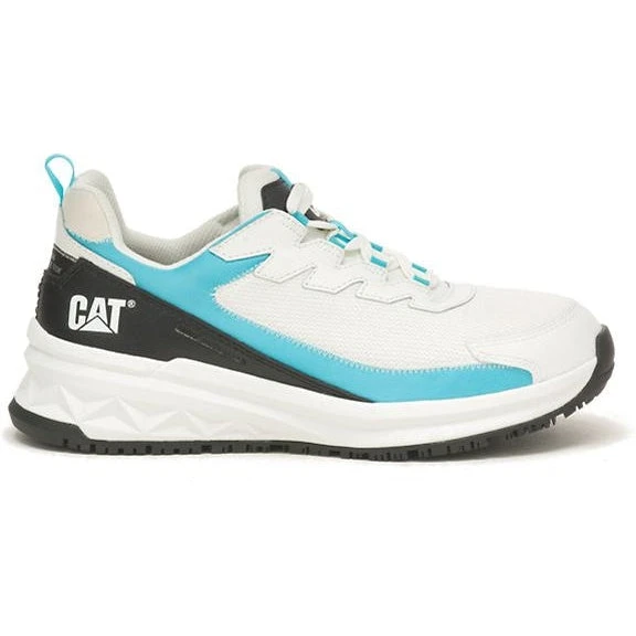 CAT Women's Streamline Runner CCT Original Work Shoe -White/Blue- P91600 3 CAT Women's Streamline Runner CCT Original Work Shoe -White/Blue- P91600