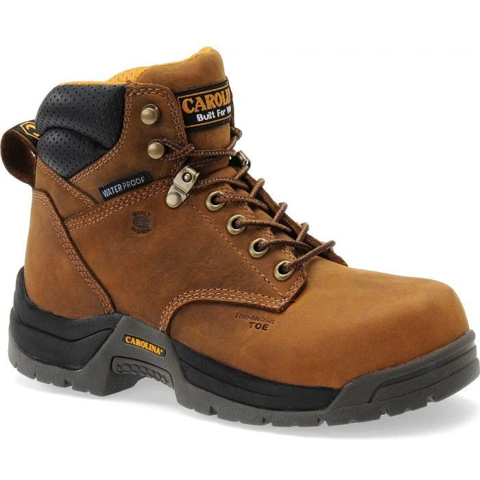 Carolina Women's Raleigh 6" Comp Toe WP Slip Resist Work Boot -Brown- CA1620 3 Carolina Women's Raleigh 6" Comp Toe WP Slip Resist Work Boot -Brown- CA1620
