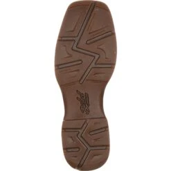 Durango Men's Rebel 11" Steel Toe WP Western Boot- Brown/Tan- DB019 -Boot Shop DB019 outsole