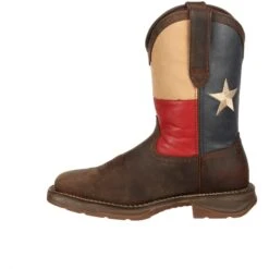Durango Men's Rebel Steel Toe Western Flag Boot - Brown - DB021 -Boot Shop DB021 instep profile