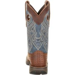 Durango Men's Rebel 12" Steel Toe Pull-On Western Boot- Brown- DDB0134 -Boot Shop DDB0134 back