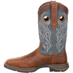 Durango Men's Rebel 12" Steel Toe Pull-On Western Boot- Brown- DDB0134 -Boot Shop DDB0134 instep profile