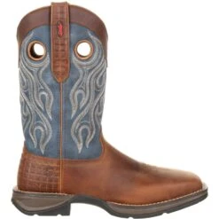 Durango Men's Rebel 12" Steel Toe Pull-On Western Boot- Brown- DDB0134 -Boot Shop DDB0134 profile