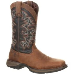 Durango Men's Rebel 12" Square Toe Pull-On Western Boot Chocolate DDB0135