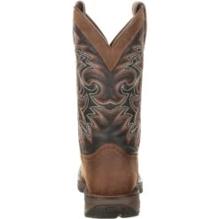 Durango Men's Rebel 12" Square Toe Pull-On Western Boot Chocolate DDB0135 -Boot Shop DDB0135 back