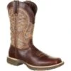 Durango Men's Ultra-Lite 12" Square Toe WP Western Boot- Brown- DDB0137 -Boot Shop DDB0137