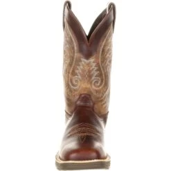 Durango Men's Ultra-Lite 12" Square Toe WP Western Boot- Brown- DDB0137 -Boot Shop DDB0137 front