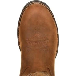 Durango Men's Rebel 12" Round Toe WP Western Boot - Brown - DDB0163 -Boot Shop DDB0163 birdseye