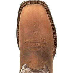 Durango Men's Rebel 12" Square Toe Pull-On Western Boot- Brown DDB0166 -Boot Shop DDB0166 birdseye