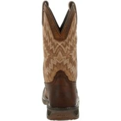 Durango Men's Workhorse 11" Steel Toe Western Work Boot- Brown- DDB0184 12 Durango Men's Workhorse 11" Steel Toe Western Work Boot- Brown- DDB0184 -Boot Shop DDB0184 back
