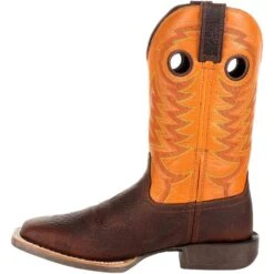 Durango Men's Rebel Pro 12" Square Toe Western Boot - Orange - DDB0230 -Boot Shop DDB0230 instep profile