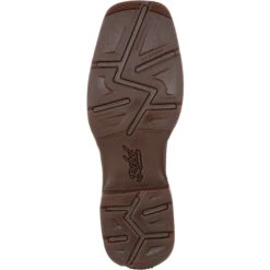 Durango Men's Rebel Army Green USA Print 12" Square Toe Western Boot -Boot Shop DDB0313 outsole