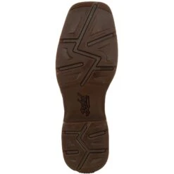 Durango Men's Rebel Distressed Flag Embroidery 12" Sqr Toe Western Boot -Boot Shop DDB0314 outsole