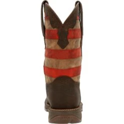 Durango Men's Rebel 12" Sqr Toe Pull-On Western Classic Boot - DDB0328 -Boot Shop DDB0328 back