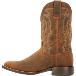 Durango Men's Westward™ 11" Square Toe Pull-On Western Boot - DDB0342 -Boot Shop DDB0342 instep profile