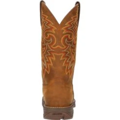 Durango Men's Rebel™ 12" Square Toe WP Western Boot - Russet - DDB0361 -Boot Shop DDB0361 back