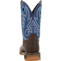 Durango Men's Workhorse 11" Worn Saddle Western Boot -Denim Blue- DDB0400 -Boot Shop DDB0400 4 LARGE 4d226daf ddef 40c8 8407 12d2a2a86663