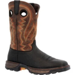 Durango Men's Maverick XPâ„¢ 11" Slip Resist Western Boot -Onyx- DDB0402