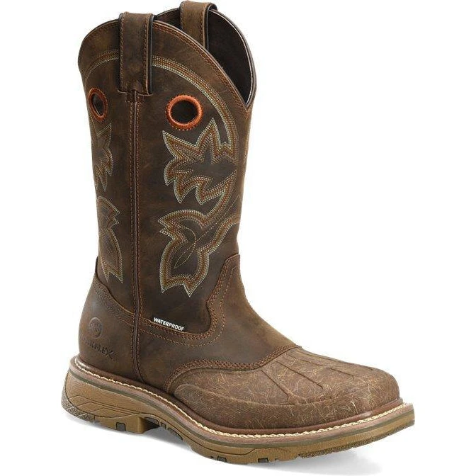 Double H Men's Carlos 13" Comp Toe WP Western Work Boot- Brown- DH5149 3 Double H Men's Carlos 13" Comp Toe WP Western Work Boot- Brown- DH5149
