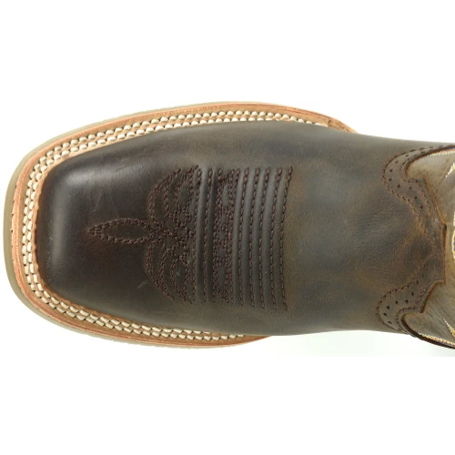 Double H Men's Orin 11" Square Toe Western Classic Boot- Brown- DH6014 7 Double H Men's Orin 11" Square Toe Western Classic Boot- Brown- DH6014 - Image 5