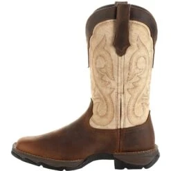 Durango Women's Lady Rebel 11" Square Toe Western Boot- Brown- DRD0332 -Boot Shop DRD0332 instep profile