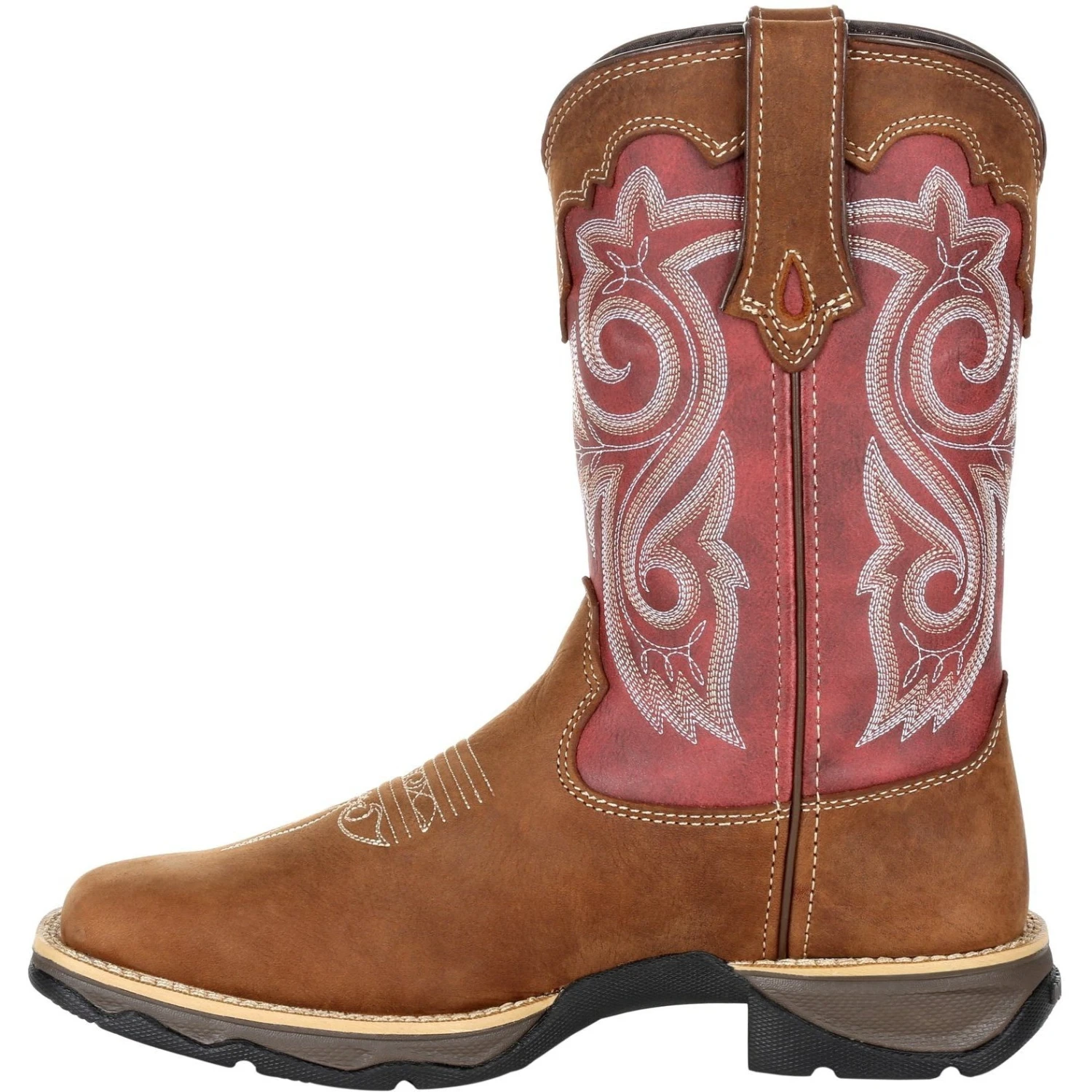 Durango Women's Lady Rebel 10" Sqr Toe Western Boot- Rusty Red- DRD0349 5 Durango Women's Lady Rebel 10" Sqr Toe Western Boot- Rusty Red- DRD0349 - Image 3