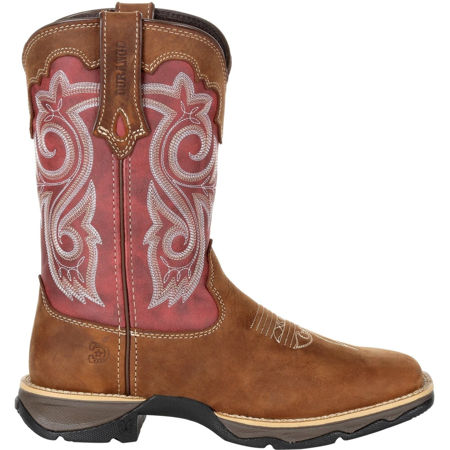 Durango Women's Lady Rebel 10" Sqr Toe Western Boot- Rusty Red- DRD0349 7 Durango Women's Lady Rebel 10" Sqr Toe Western Boot- Rusty Red- DRD0349 - Image 5