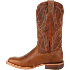 Durango Women's Arena Pro 12" Square Toe Western Boot Chestnut DRD0380 -Boot Shop DRD0380 instep profile