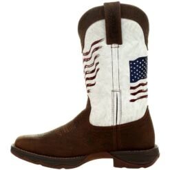 Durango Women's Lady Rebel Distressed Flag 11" Square Toe Western Boot DRD0394 -Boot Shop DRD0394 instep profile