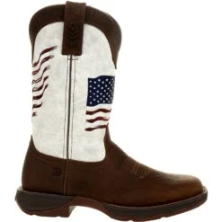 Durango Women's Lady Rebel Distressed Flag 11" Square Toe Western Boot DRD0394 -Boot Shop DRD0394 profile