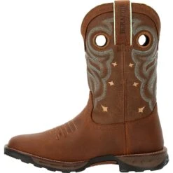 Durango Women's Maverick 10" Soft Toe WP Western Work Boot - DRD0417 -Boot Shop DRD0417 instep profile