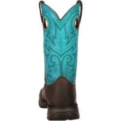 Durango Women's Lady Rebel 10" Steel Toe Western Boot- Brown - DWRD022 -Boot Shop DWRD022 back