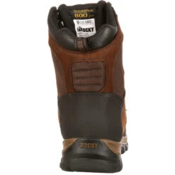 Rocky Men's Core 8" WP 800G Ins Outdoor Boot - Brown - FQ0004753 -Boot Shop FQ0004753 back