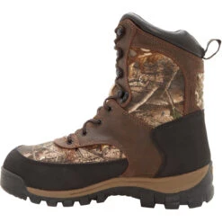 Rocky Men's Core 8" WP 400G Ins Outdoor Hunt Boot - Brown - FQ0004754 -Boot Shop FQ0004754 instep profile