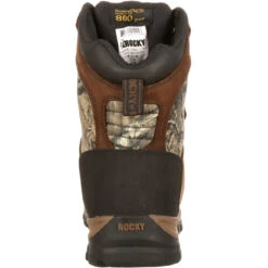 Rocky Men's Core 8" WP 800G Thinsulate Hunt Boot - Brown - FQ0004755 -Boot Shop FQ0004755 back