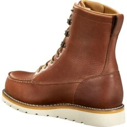 Carhartt Men's 8" Waterproof Steel Toe Wedge Boot - Redwood - FW8275-M -Boot Shop FW8275 M3
