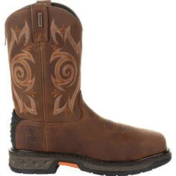 Georgia Men's Carbo-Tec LT 11" Stl Toe WP Western Boot -Brown- GB00264 -Boot Shop GB00264 3