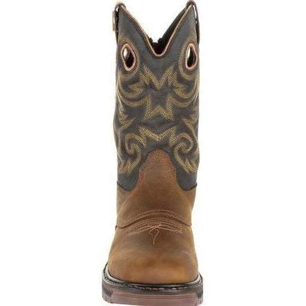 Georgia Men's Carbo-Tec LT 11" Pull-On WP Western Boot -Brown- GB00266 6 Georgia Men's Carbo-Tec LT 11" Pull-On WP Western Boot -Brown- GB00266 - Image 4
