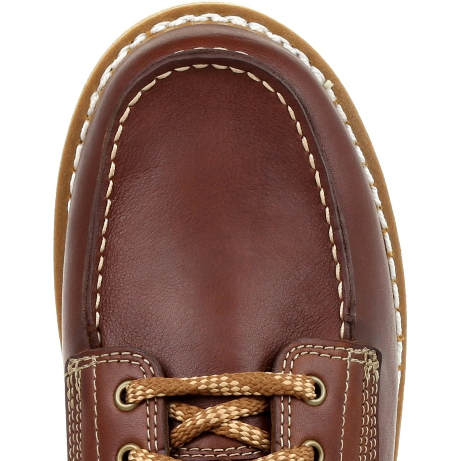 Georgia Men's 6" Soft Toe Wedge Moc Toe USA Made Wedge Work Boot - Brown - GB00358 8 Georgia Men's 6" Soft Toe Wedge Moc Toe USA Made Wedge Work Boot - Brown - GB00358 - Image 6