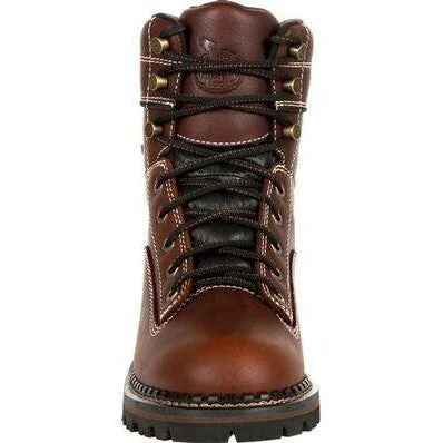 Georgia Women's AMP LT Logger Alloy Toe WP Work Boot - Brown - GB00428 8 Georgia Women's AMP LT Logger Alloy Toe WP Work Boot - Brown - GB00428 - Image 6