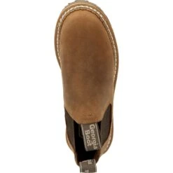 Georgia Women's Giant Revamp 3" Pull-On Ramp Romeo Work Shoe- Brown- GB00431 -Boot Shop GB00431 birdseye
